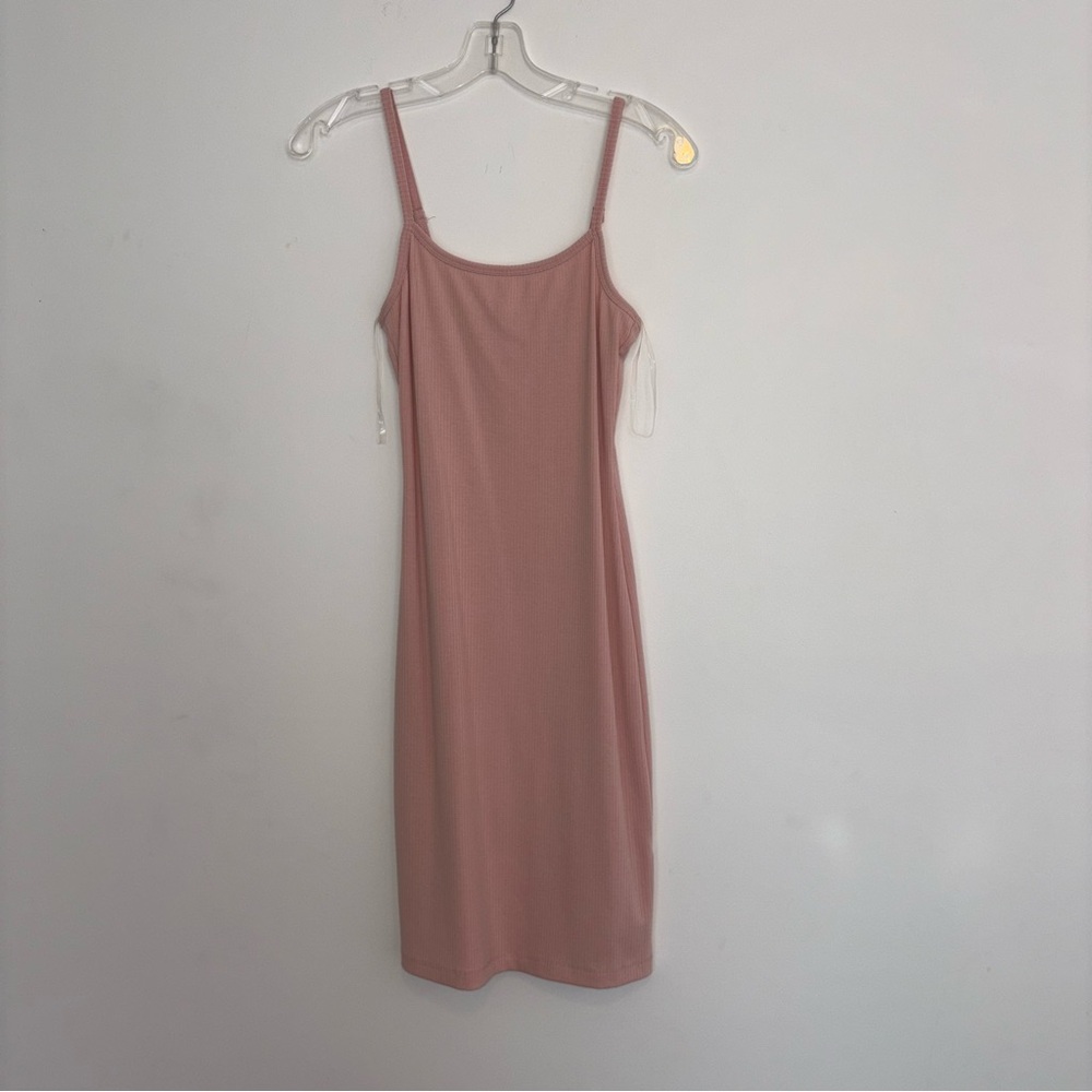 NWT Heart & Hips Pink Ribbed Bodycon Dress